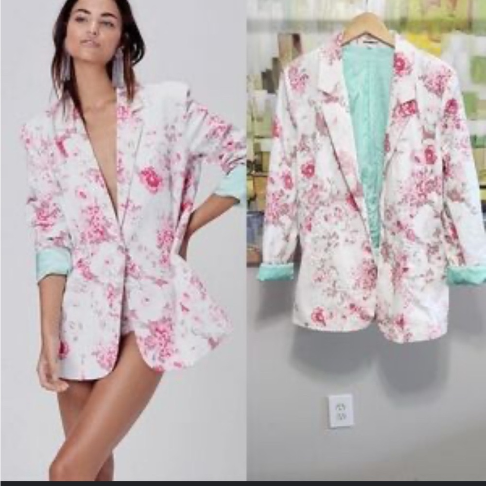 For Love and Lemons Floral blazer